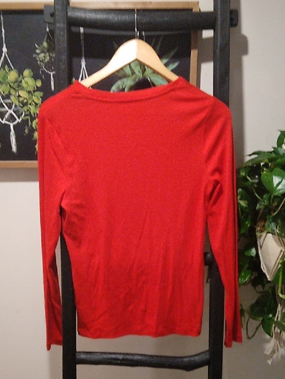 Women's a new day Crew Neck Long Sleeve Ribbed Tee - Picture 2 of 8